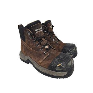 DAKOTA Men's 6'' X-Toe Quad Comfort Steel Toe CP 6612 Work Boots Brown 8M